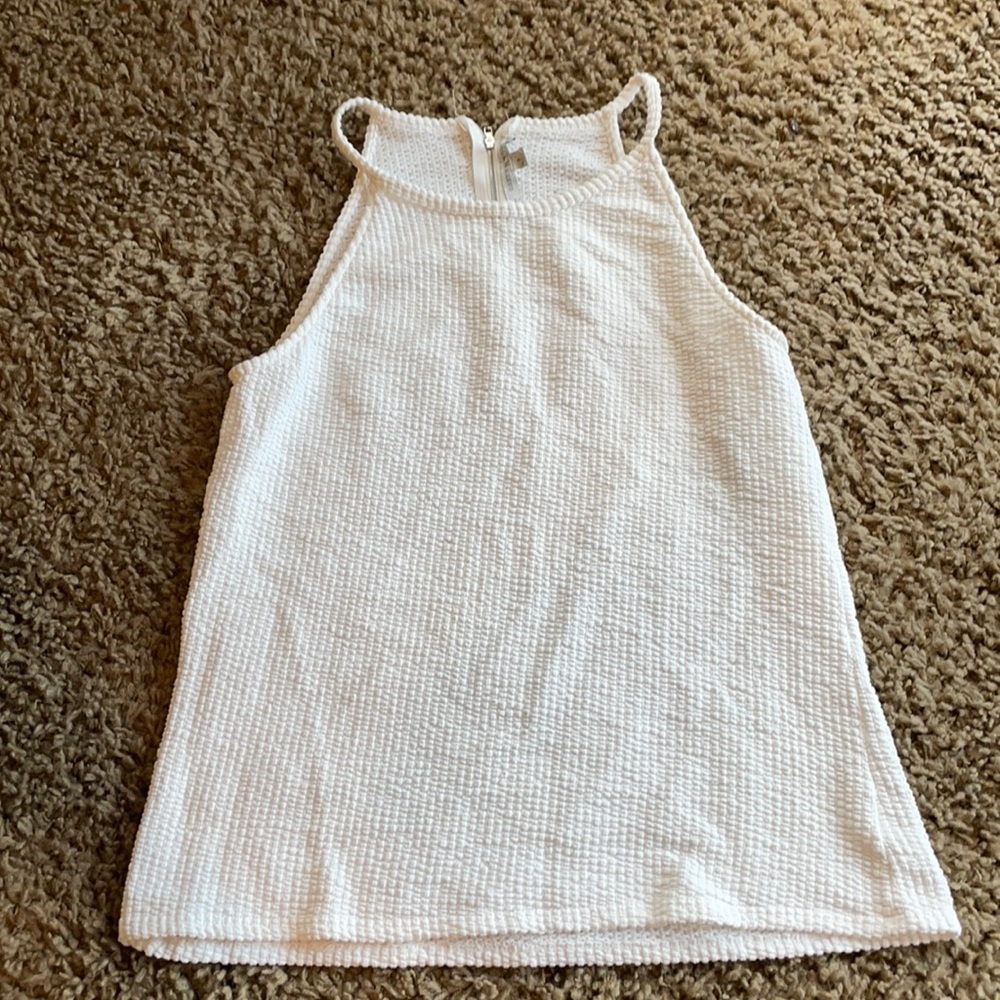 white tank top